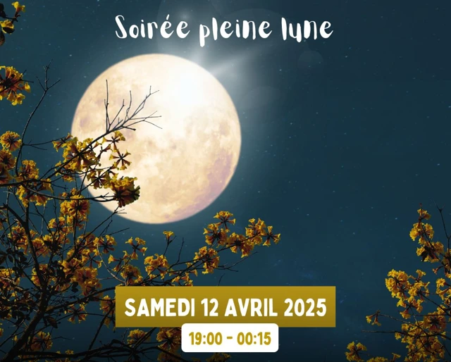 Soirée Pleine Lune à Rouen, samedi 12 avril 2025, avec l'Atelier Soi, art-thérapie. Lieu le Loft